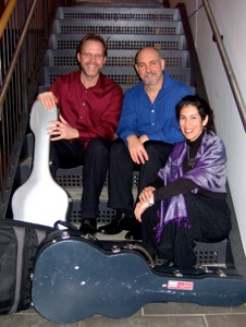 David Newsam with his ensemble, Back Bay Guitar Trio.